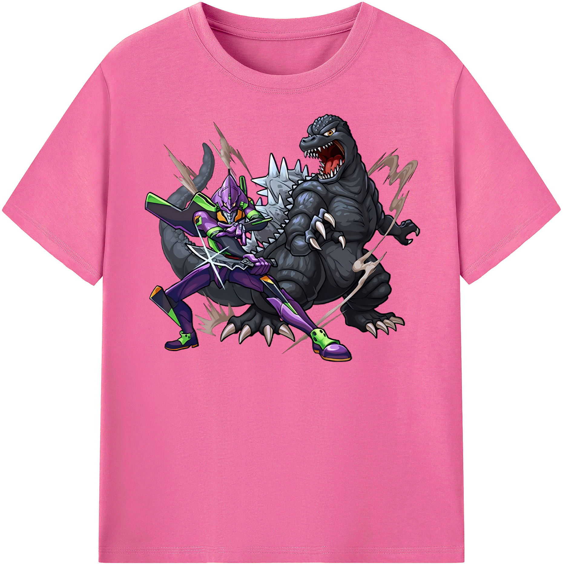 （画像用） EVA 新世紀エヴァンゲリオン レディースカジュアルプリントTシャツ（綿100％）